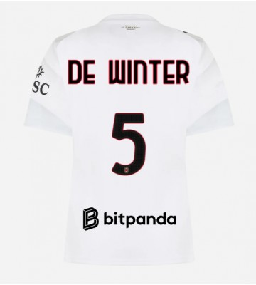 AC Milan Koni De Winter #5 Udebanetrøje Dame 2026-27 Kortærmet